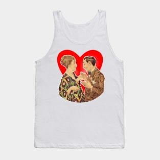 He talks, she listens: talking Tank Top